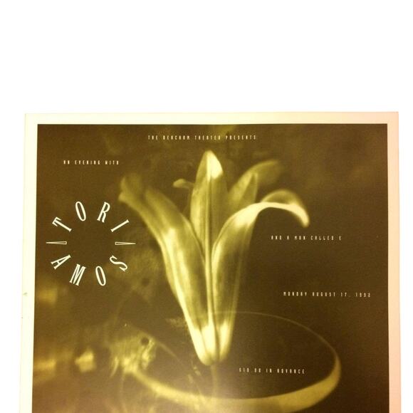 TORI AMOS & A Man Called E 1992 Beacham Theater Concert Poster RARE! 11x17 - Picture 2 of 11